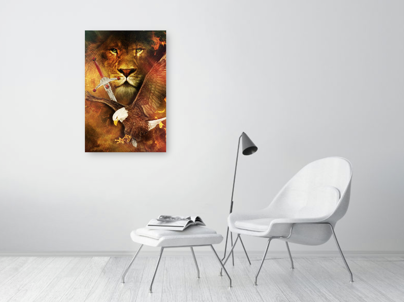 Prophetic Art - Lion, Sword, Eagle Art (Print Only)