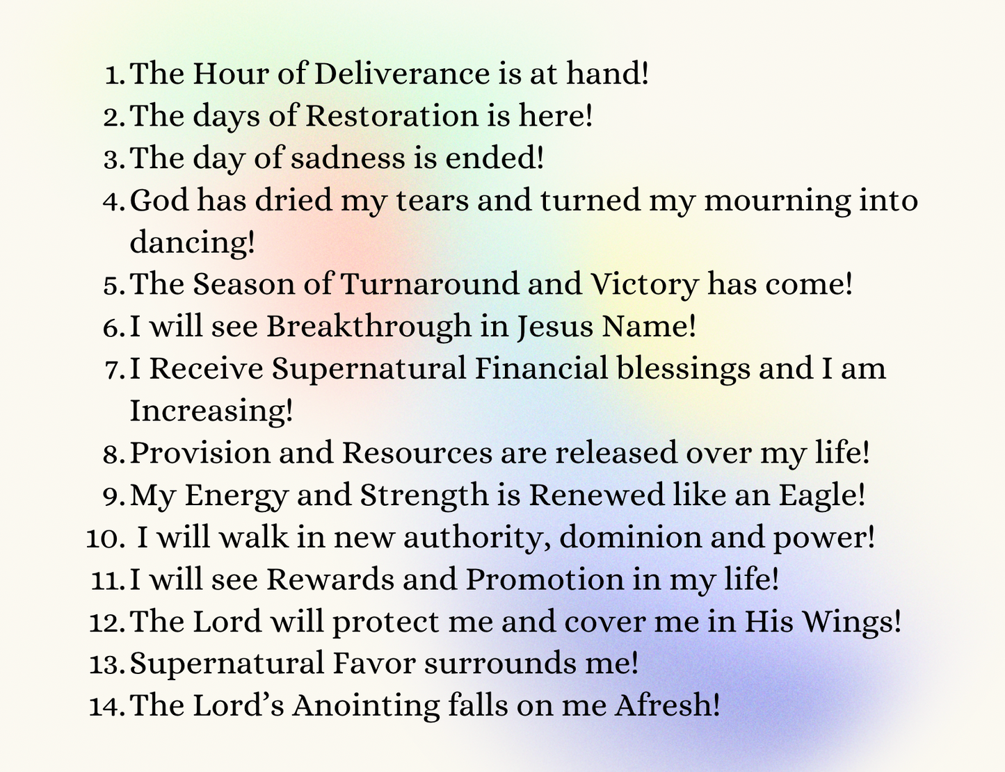 365 Prophetic Declarations!
